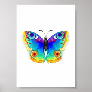 Affiche Rainbow Butterfly Peacock Eye