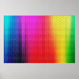 Affiche Rainbow colors abstract background. Gradient.abstr