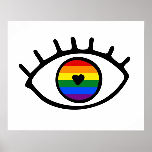 Affiche Rainbow eye (Devant)