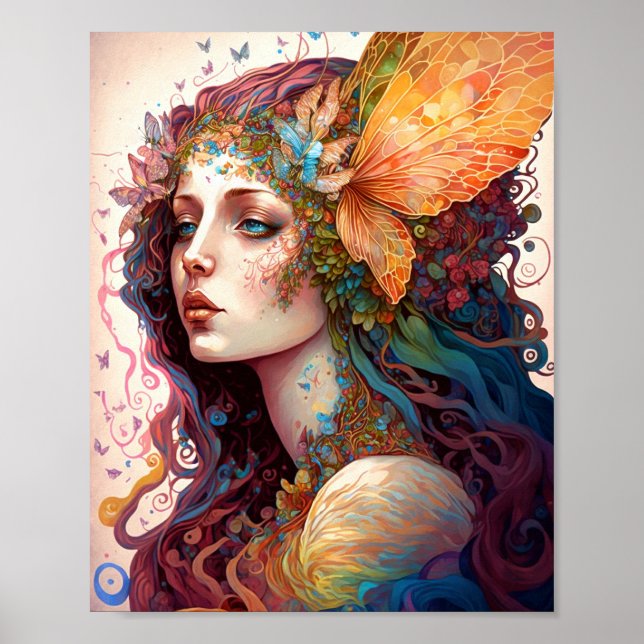Affiche Rainbow Goddess Imaginaire Art (Devant)