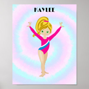 Affiche RAINBOW GYMNASTICS GYMNAST Personnalisé
