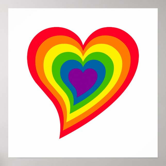 Affiche Rainbow Heart (Devant)