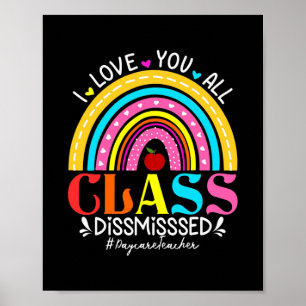 Affiche Rainbow I Love You All Class Rejeté Garderie