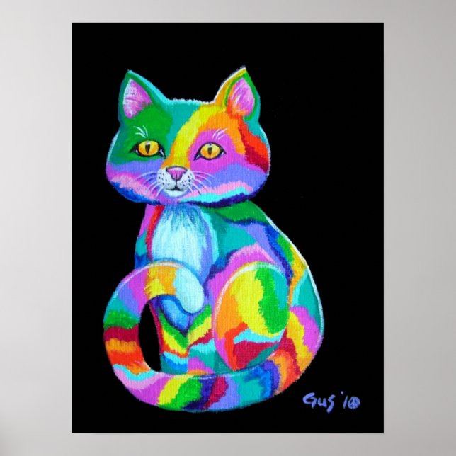 Affiche Rainbow Kitten (Devant)