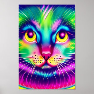 Affiche Rainbow Kitty