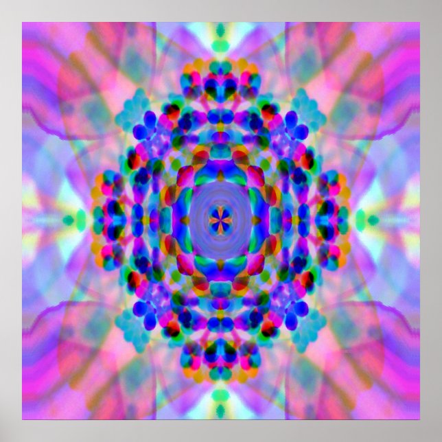Affiche Rainbow Mandala... (Devant)