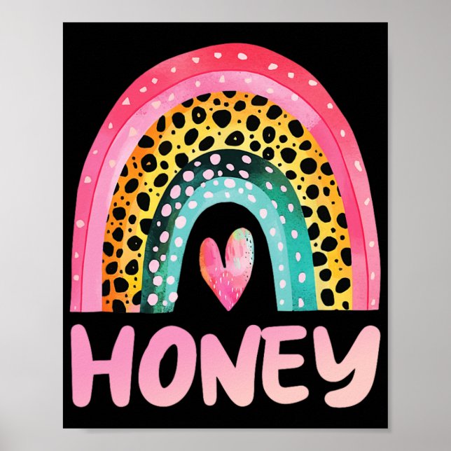 Affiche Rainbow Mother #39 ; #39 ; s Day Love Cute Funny G (Devant)