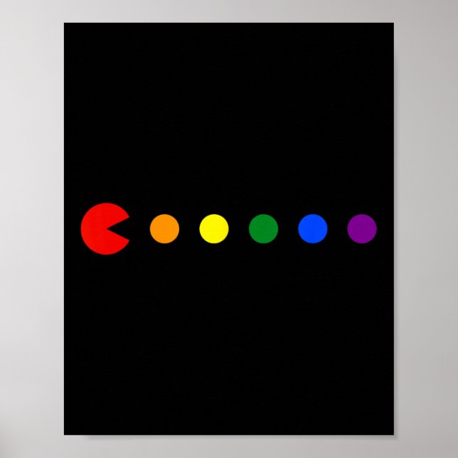 Affiche Rainbow Polka Gay pride Mois Lgbtq Ally (Devant)