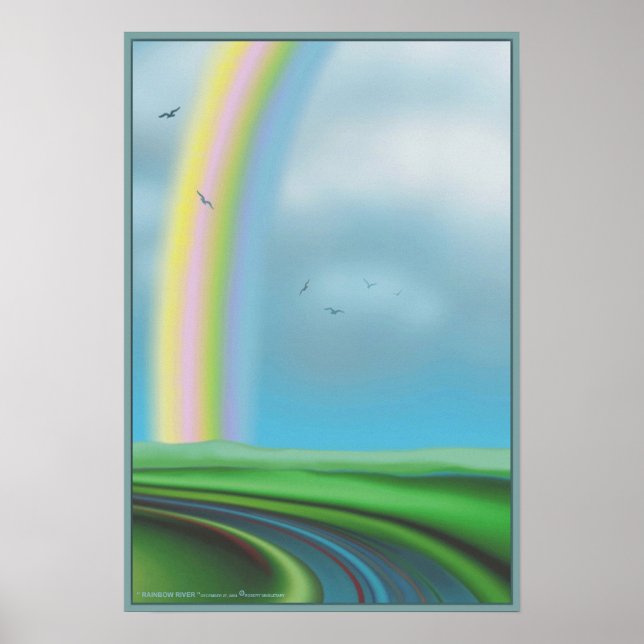 Affiche " RAINBOW RIVER " par : Robert Singletary (Devant)