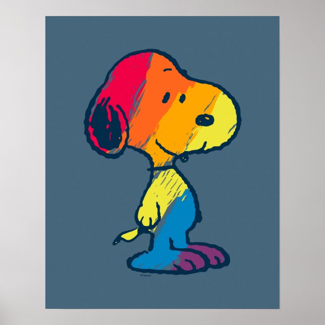 Affiche Rainbow Snoopy (Devant)