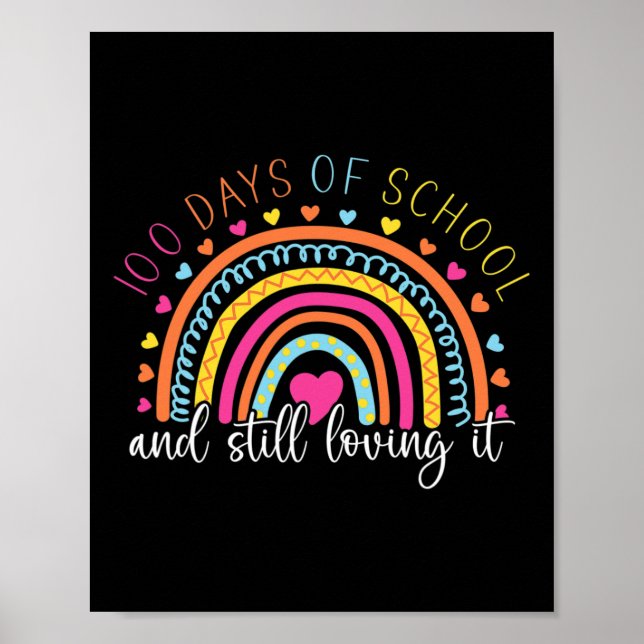 Affiche Rainbow Student Happy 100 Jours De Fille D'École (Devant)
