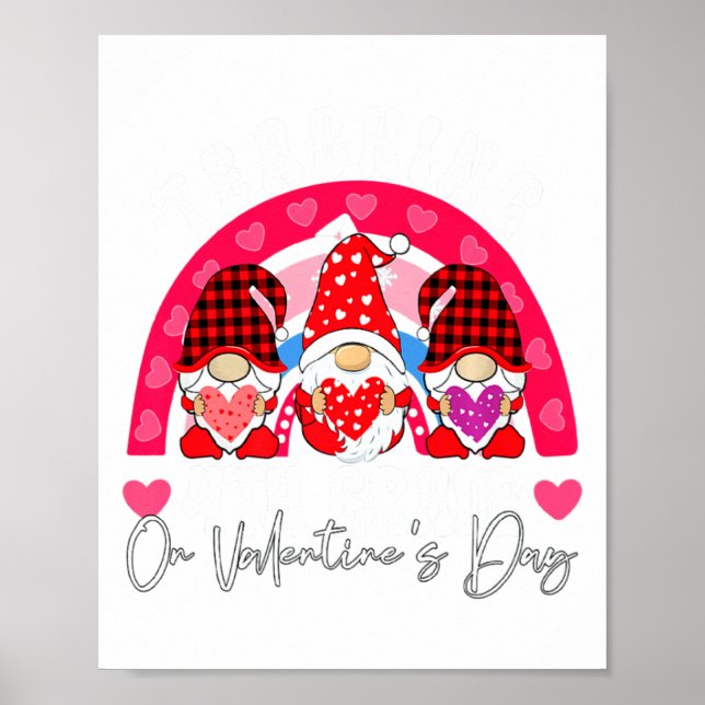 Affiche Rainbow Teaching 4th Grade On Valentines Day Teac  (Devant)