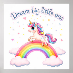 Affiche Rainbow Unicorn, Magic Kids Room