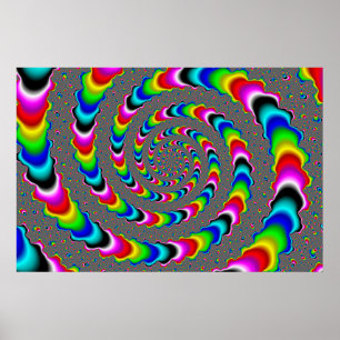 Affiche Rainbow Universe - Fractal Art