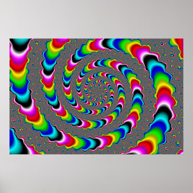 Affiche Rainbow Universe - Fractal Art (Devant)