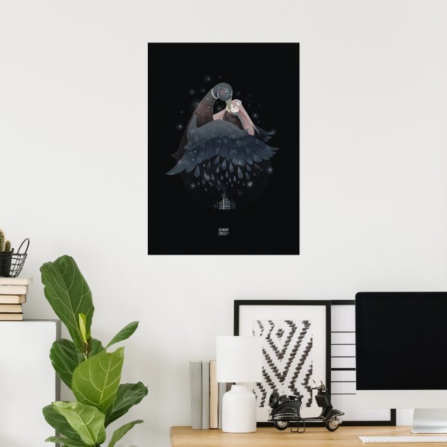 Affiche RAINDROP DUCK par Alexandra Dikaia (Bureau à domicile)