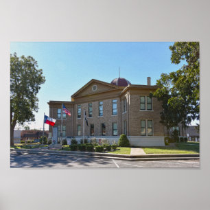 Affiche Rains County, Texas, Courthouse