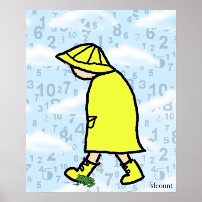 Affiche Rainy Day Boy Print (Devant)