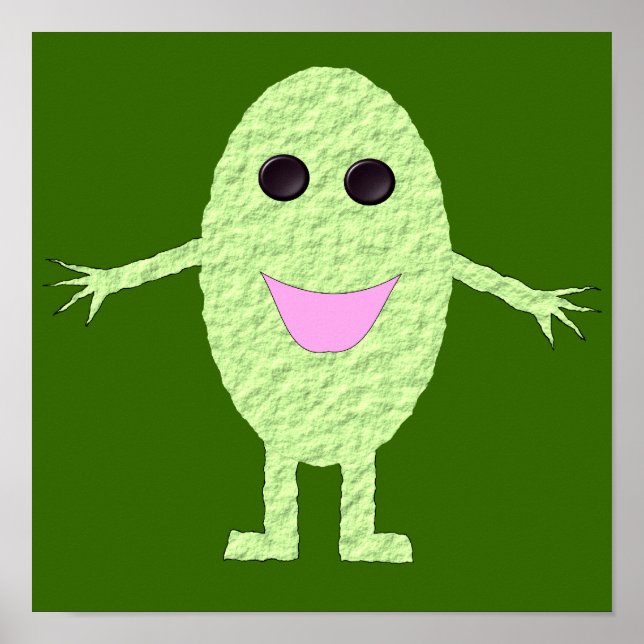 Affiche Raisin Vert Heureux (Devant)