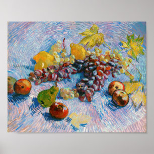 Affiche Raisins, citrons, poires et pommes, Van Gogh