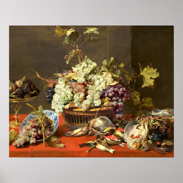 Affiche Raisins et jeu - Frans Snyders Art (Devant)