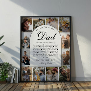 Affiche Raisons pour lesquelles nous vous aimons Papa Gril