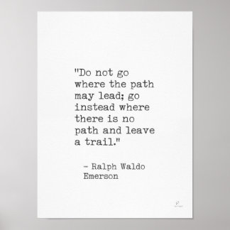 Affiche Ralph Waldo Emerson