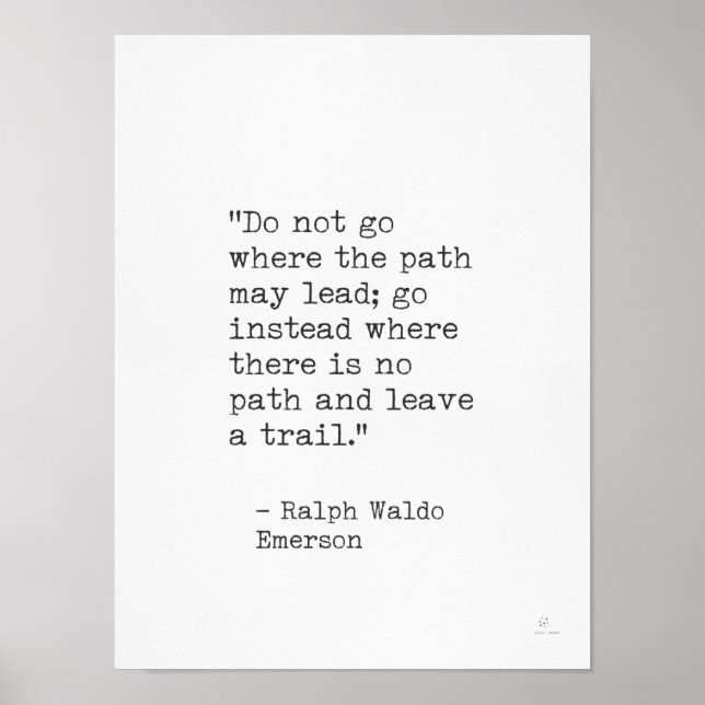 Affiche Ralph Waldo Emerson (Devant)