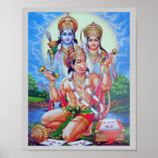Affiche Ram-Sita-Hanumana