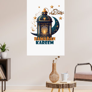 Affiche Ramadan Kareem Moubarak ramadan 2024