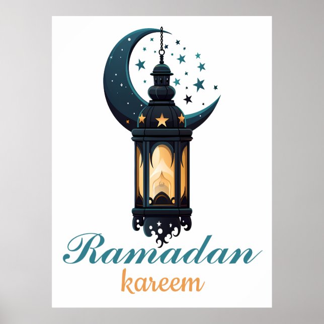 Affiche Ramadan Kareem Moubarak ramadan 2024 (Devant)