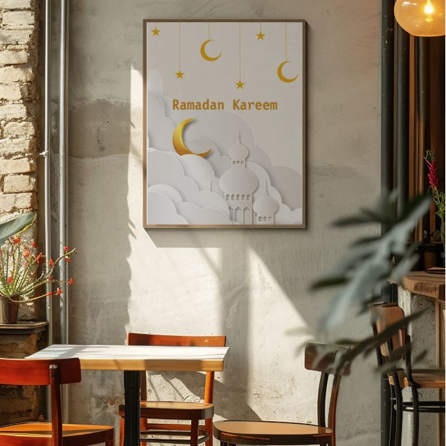 Affiche Ramadan Kareem Ramadan Moubarak (Créateur téléchargé)