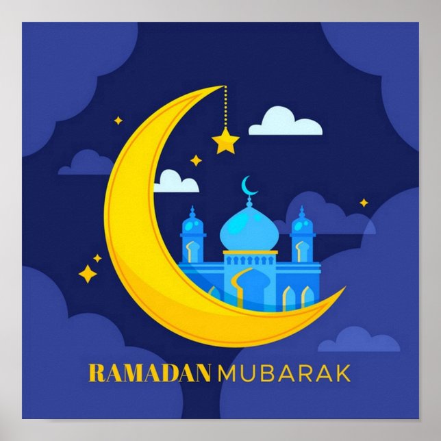 Affiche Ramadan Moubarak (Devant)
