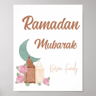 Affiche Ramadan Moubarak Décor sur mesure Nom de la décora