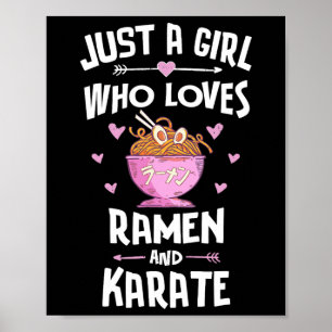 Affiche Ramen Et Karate Cadeaux Filles Femmes