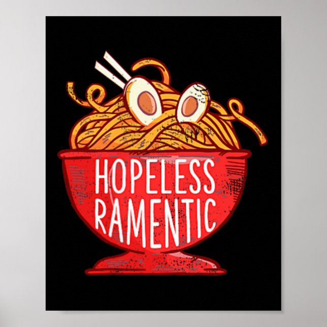 Affiche Ramento Japonais sans espoir nouilles de ramen Poc (Devant)