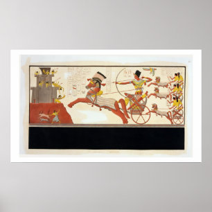 Affiche Ramesses II (1279-13 avant JC) à la bataille de Ka