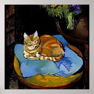 Affiche “Raminou on a Blue Blanket” by Suzanne Valadon