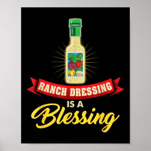Affiche Ranch Dressing Est Une Bénédiction Favorite Alimen