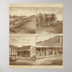 Affiche Ranchs de Tulare Co, bureaux