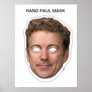 Affiche Rand Paul Mask