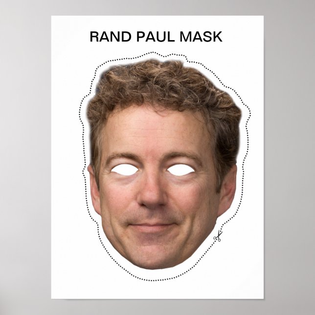 Affiche Rand Paul Mask (Devant)