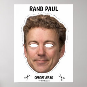 Affiche RAND PAUL Masque Halloween