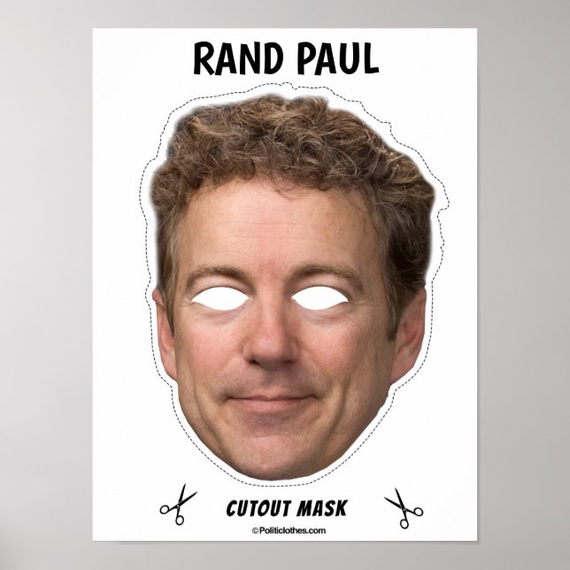Affiche RAND PAUL Masque Halloween (Devant)