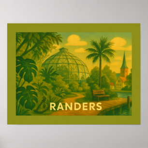 Affiche Randers Danemark Dômes