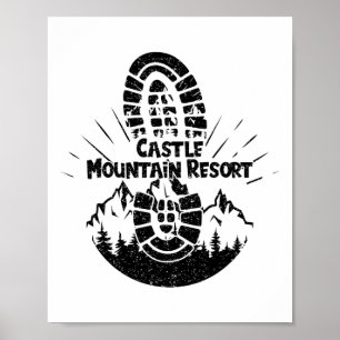 Affiche Randonnée À Castle Mountain Resort Vacances Ski