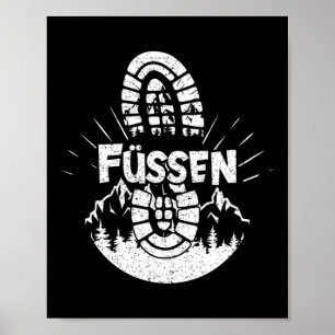 Affiche Randonnée à Füssen en Allemagne Vacancier Randonne
