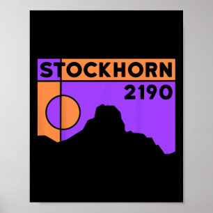 Affiche Randonnée au mont Stockhorn VTT Thun Suisse Hi