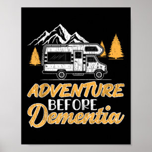 Affiche Randonnée Camping Aventure Amoureux Avant Démence