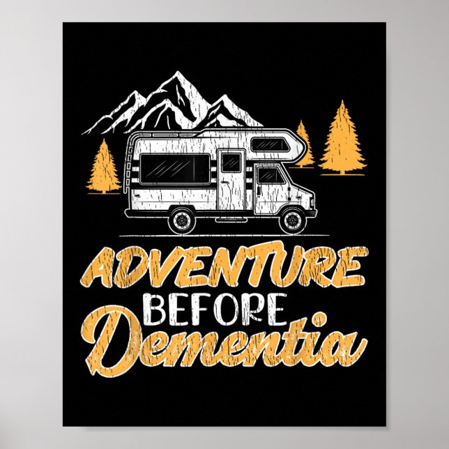 Affiche Randonnée Camping Aventure Amoureux Avant Démence (Devant)